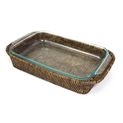 3 qt. Pyrex Bakeware Tray Oblong Shape (Pyrex Included) - AB 17x11x2.5'