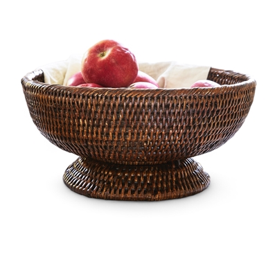 Round Pedestal Basket - AB 11x5'H