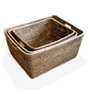 Set of 3 Family Baskets 27.75x22x13”, 24x 20x12”, 21x18x11.5