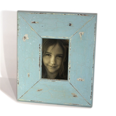 Frame RW Rustic Pale Blue Thick (4x6) 11x13" (Stand)..
