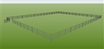 96'W x 120'D 1-7/8" 4-Rail w/ 12' Ranch Gate Arena