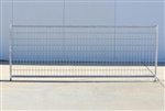 1-3/8 Mini Horse Corral Panel 2-Rail w/ Welded Wire: 8'W x 3'H