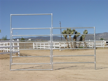 1-5/8 Horse Corral Gate 6-Rail: 12'W x 6'H