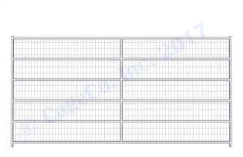 Horse Corral Panel 6 Rail With Welded Wire