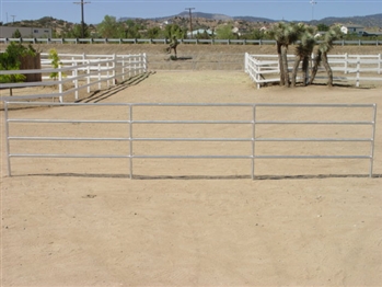 1-5/8 Horse Corral Panel 4-Rail: 24'W x 5'H