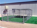 Livestock Pen Enclosure with Half Cover