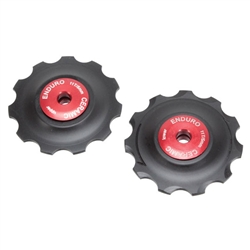 ABI Ceramic CX derailleur pulleys, Shimano - red