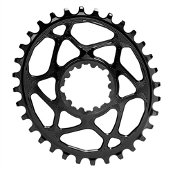 Absolute Black Spiderless GXP Direct Mount Oval Chainring