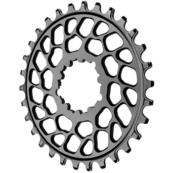 Absolute Black Spiderless BB30 DM Chainring Black