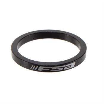 FSA Aluminum headset spacer, 1.5" x 5mm, black - each