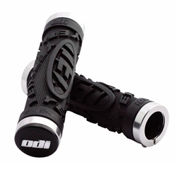 ODI Yeti Hard Core Lock-On Grips Black/Silver