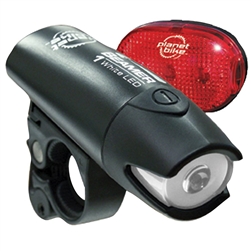 Planet Bike Beamer 1 Headlight and Blinky 3 Taillight Set