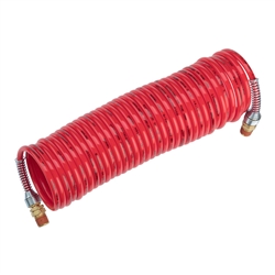 Prestacycle High Pressure Coil Hose 25-foot Red