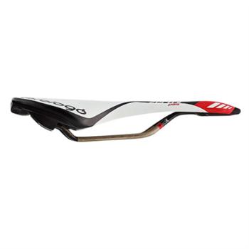 Prologo Zero II PAS Cut Out Saddle, 134mm wide, Ti-Rox alloy rails: White/Black