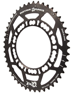 Rotor QXL chainring, 9000/6800 4-arm 110 46t(A) black