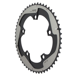 SRAM XG 2x11 alloy chainring, 130BCD x 53t (grey)