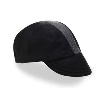 Walz Wool Cycling Cap Black/Grey Stripe