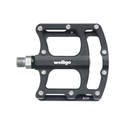 Wellgo B124 platform pedals, 9/16" - black