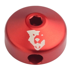 Wolf Tooth Components Lo-Pro shock rebound knob, red