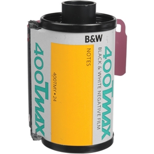 Kodak Professional T-Max 400 Black and White Negative Film (35mm Roll Film, 24 Exposures)