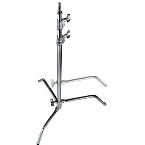 Avenger Chrome-Plated C-Stand with Sliding Leg (5.75')