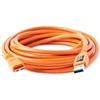 TETHER,CABLE USB3-MIC-B 5P ORG