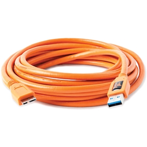 TETHER,CABLE USB3-MIC-B 5P ORG