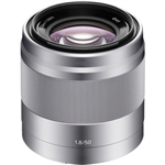 Sony E 50mm f/1.8 OSS E-Mount Lens (Silver)