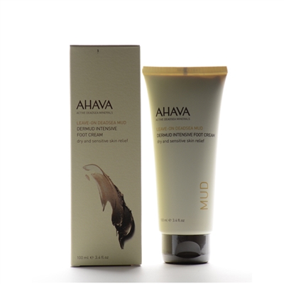 Ahava Leave-On Deadsea Mud Dermud Intensive Foot Cream 100ml / 3.4oz