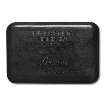 Baxter of California Deep Cleansing Bar Charcoal Clay All Skin Types 7oz / 198g