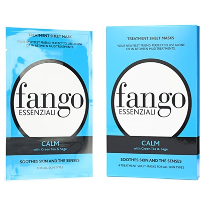 Borghese Fango Essenziali Calm Treatment Sheet Masks 4pc All Skin Types 0.83oz / 25ml