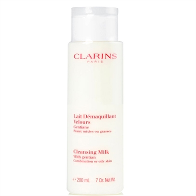 Clarins Cleansing Milk With Gentian for Combination to Oil Skin 7.0 oz