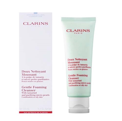 Clarins Gentle Foaming Cleanser Combination or Oily Skin 4.4 oz / 125ml