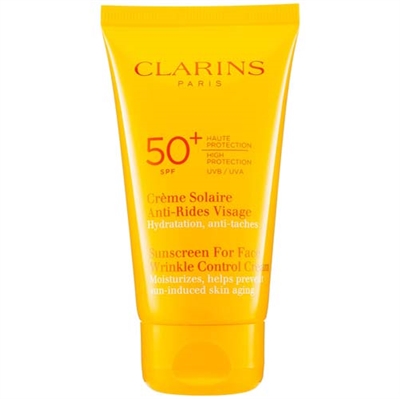 Clarins Sun Wrinkle Control Cream For Face UVB UVA 50+ 75ml / 2.6oz