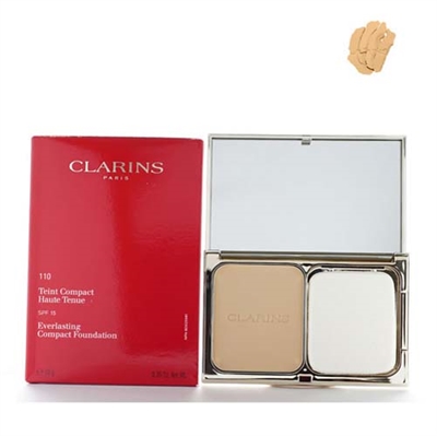 Clarins Everlasting Compact Foundation SPF 15 110 Honey 0.35oz / 10g