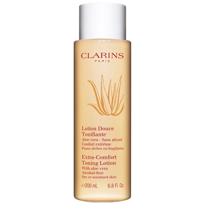 Clarins Extra-Comfort Toning Lotion With Aloe Vera Dry Or Sensitive Skin 6.8oz / 200ml