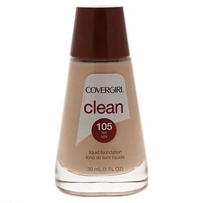 Covergirl Clean Liquid Foundation 105 Ivory 1oz / 30ml