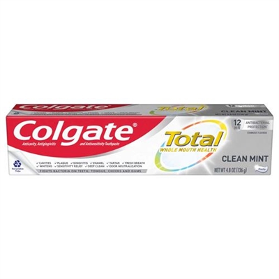 Colgate Total Clean Mint Toothpaste 4.8oz / 136g