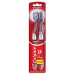 Colgate 360 Optic White Battery Powered Sonic Soft Toothbrush 2 Count