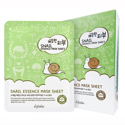 Esfolio Snail Essence Mask 10 Sheets