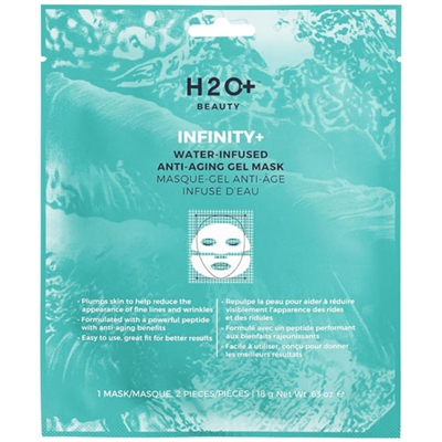 H2O Plus Infinity+ Water-Infused Anti-Aging Gel Mask 1 Mask / 2 Pieces