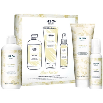 H2O Plus Glow Factor Sea Salt Body Care Favorites 3 Piece Set