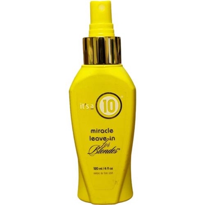 Its A 10 Miracle LeaveIn for Blondes No Cap 4oz / 120ml