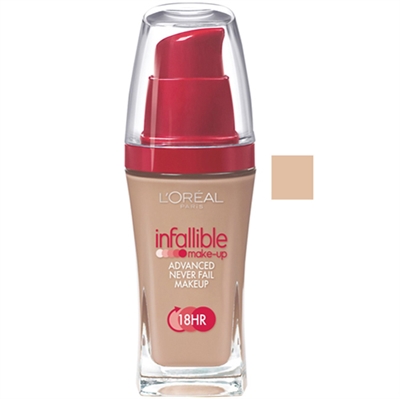 L'oreal Infalliable Advanced Never Fail Makeup 18HR 606 Natural Buff 1.0oz / 30ml