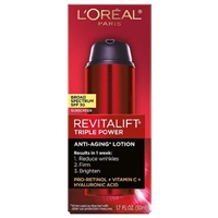 LOreal Revitalift Triple Power Anti Aging Lotion SPF 30 1.7oz / 50ml