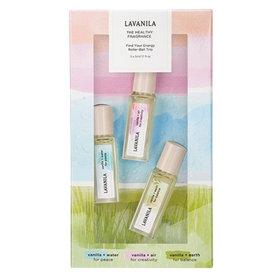Lavanila The Healthy Fragrance Find Your Energy Roller-Ball Trio 3 x 0.17oz