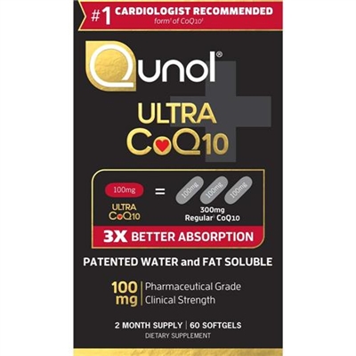 Qunol Ultra CoQ10 100mg 60 Softgels