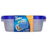 Ziploc Storage Containers Rectangle 2 Containers 1.5 QT