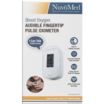 NuvoMed Blood Oxygen Audible Fingertip Pulse Oximeter