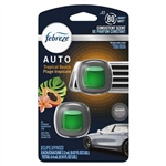 Febreze Auto Air Freshener Tropical Beach Scent 80 Days 2 Clips 0.13oz / 4ml